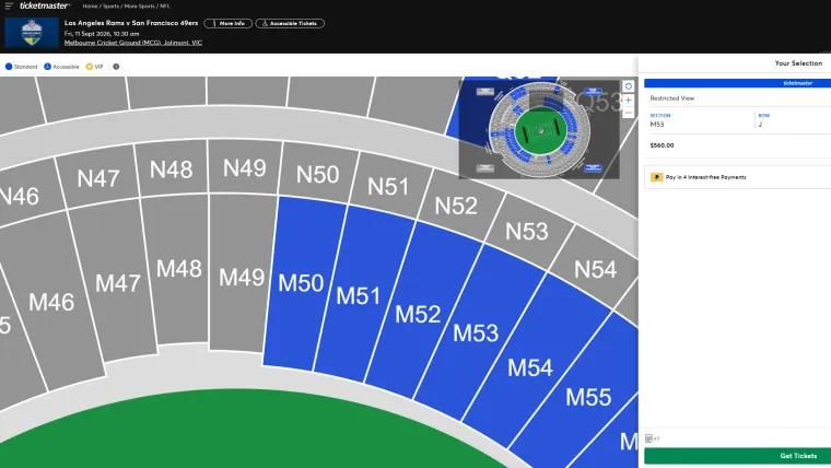 NFL Melbourne tickets NFL Melbourne tickets